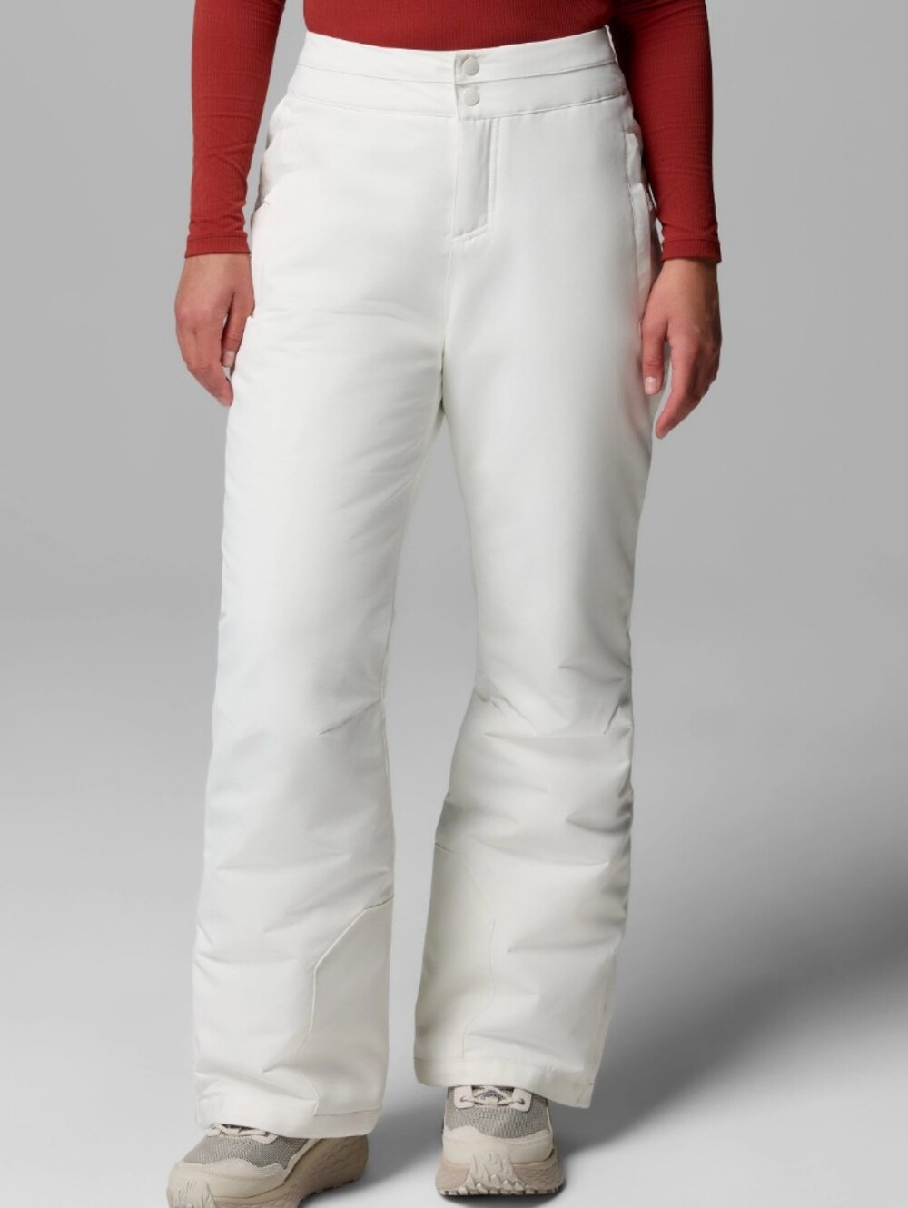 Columbia Bugaboo Snow Pant, Cream, Size L, Waterproof, Ski, Winter Sports